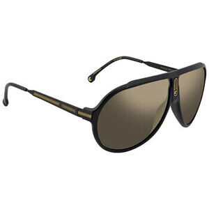 NWT Carrera Grey Gold Mirror Pilot Unisex Sunglasses ENDURANCE 65/N 0003/JO 63
